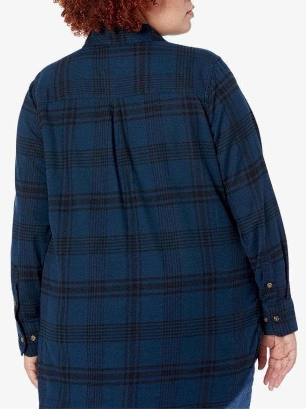 Carhartt Womens Rugged Flex Relaxed Fit Flannel Long-Sleeve Plaid Tunic Size XXL - Picture 2 of 7
